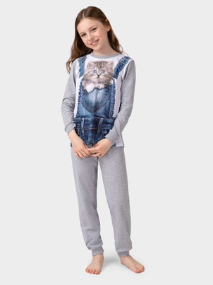 Пижама Котики 8-14 лет Котёнок в кармане