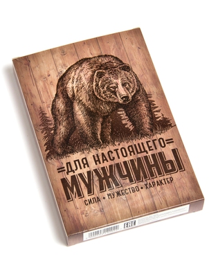 Упаковка картонная: модель "Медведь"