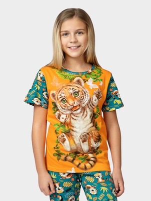 Пижама с футболкой Тигрята 8-14 лет Тигрёнок