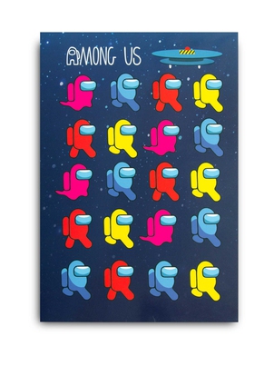 Упаковка картонная: модель "Among Us"